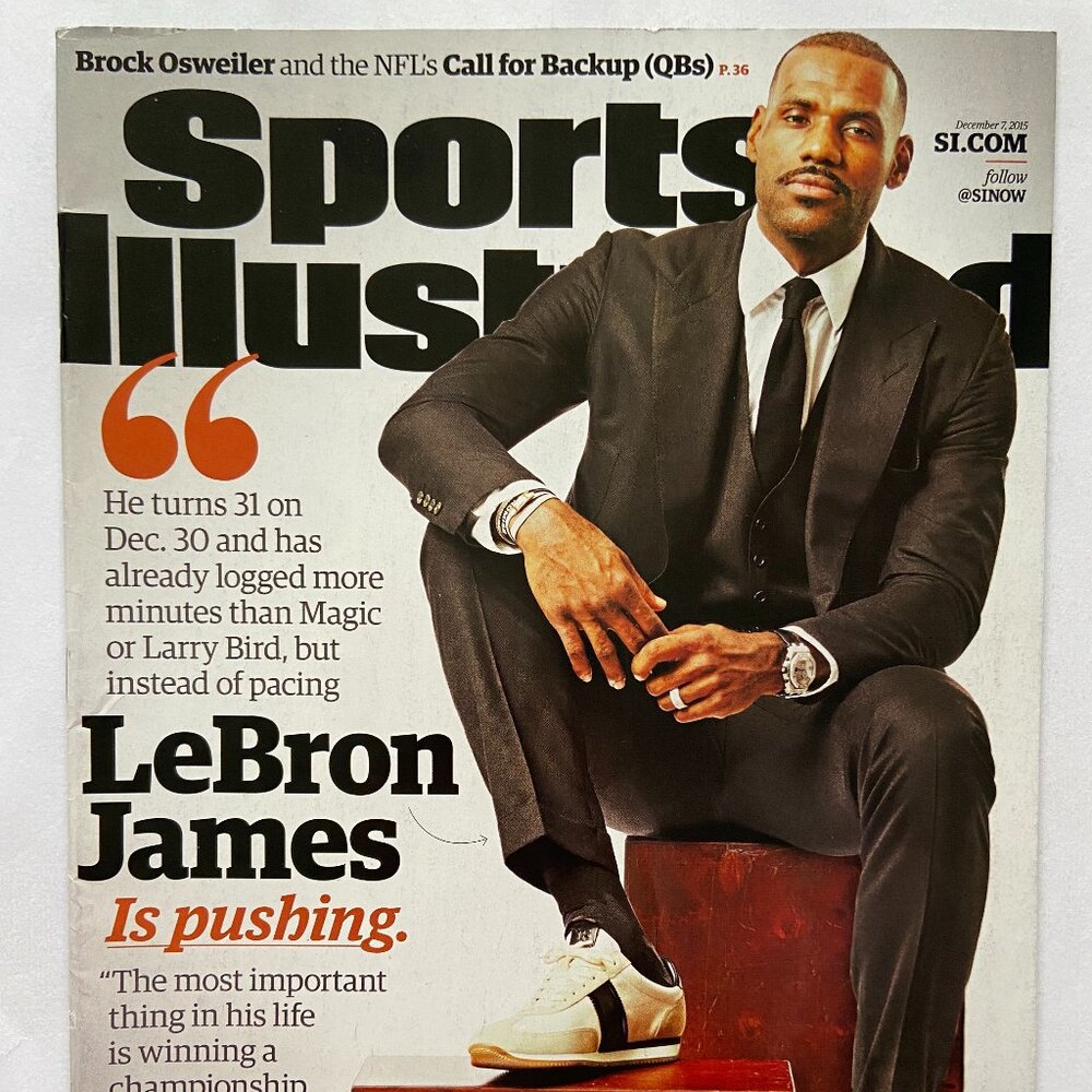 Sports Illustrated Magazine 12/7/2015 LeBron James Cover With Label